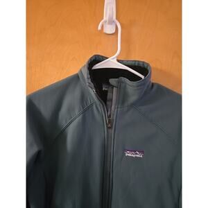Patagonia Women’s Full Zip Soft Shell Jacket Medium Blue Zip Regulator Fleece